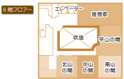8階宴会場・会議室・宴会場レイアウト