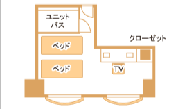 エコノミーツイン間取り図