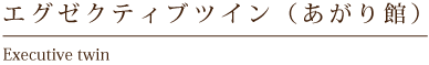 エグゼクティブツイン(あがり館)