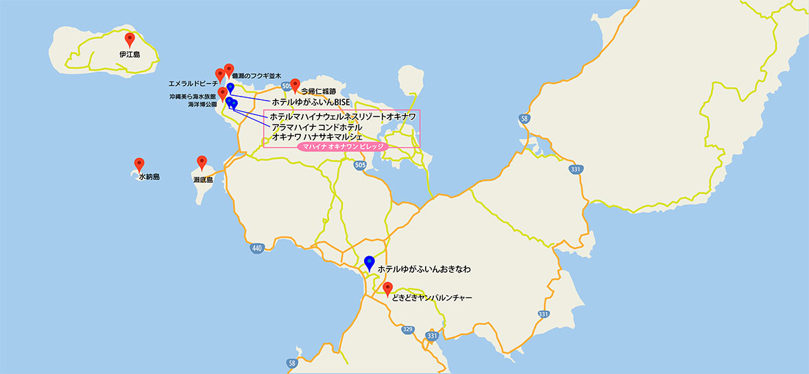 おすすめ人気観光スポット紹介マップ